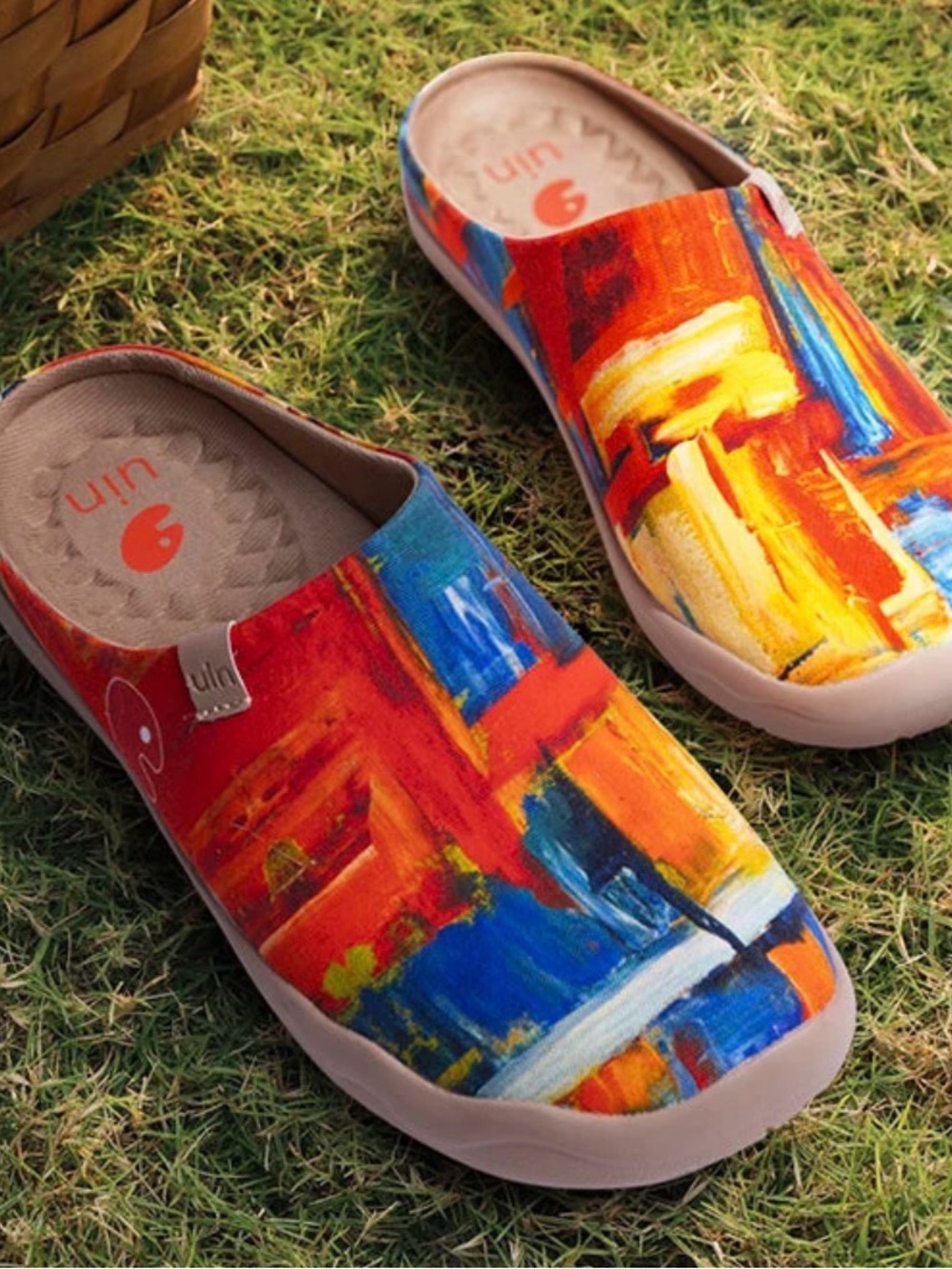 NWT!! 💙💛 UIN Slip-On Shoes in Blue, Orange, Yellow and Red